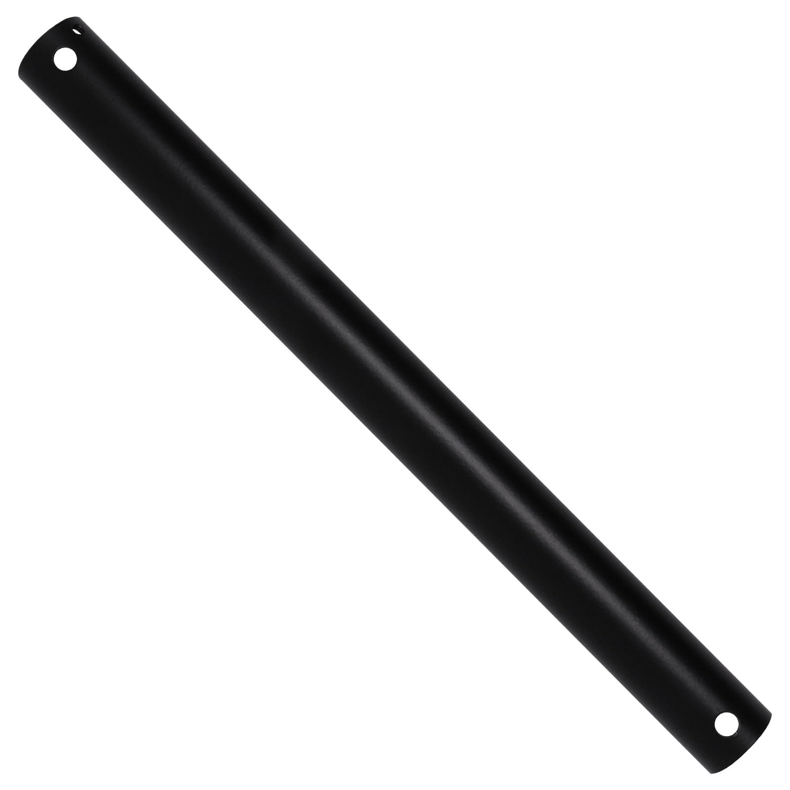 12 Inch Ceiling Fan Extension Rod, 1 Inch Outside Diameter Not Threaded Ceiling Fan Downrod, Black