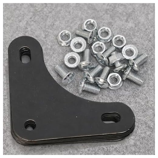 10PCS Shelf Angle Triangle Bracket Flat Plates with Screws Nuts Carbon Steel Stamping Corner Flat Plate for Slotted Angle Bar (Black Triangle Piece)