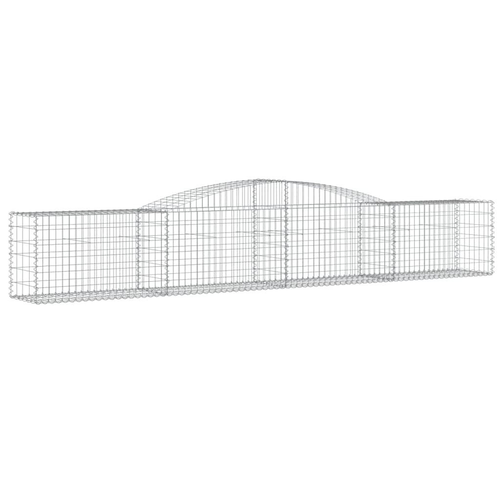 celosias Madera,celosias,Jardinera,Cestas de gaviones 20 uds Forma de Arco Hierro 400x50x60/80 cmIdeal para Jardines, Salones Donde se necesite