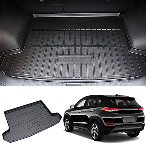 Kaungka Cargo Liner Rear Cargo Tray Trunk Floor Mat 2018-2021 Waterproof Protector For 2016 2017 Hyundai Tucson #TOP19