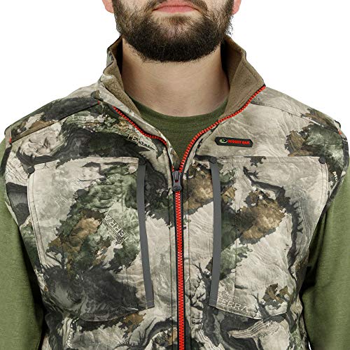 Image of Mossy Oak Sherpa 2.0 Fleece Lined Camo Hunting Vest for Men, Camouflage Clothing