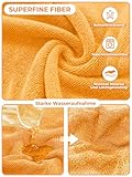 Bibykivn Hundebademantel, Einstellbarer Dichtheitsgrad mit Klettverschluss, Schnelltrocknend für Große, Mittelgroße, Kleine Hunde/Katze (Lion-Orange, S)