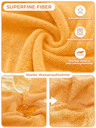 Bibykivn Hundebademantel, Einstellbarer Dichtheitsgrad mit Klettverschluss, Schnelltrocknend für Große, Mittelgroße, Kleine Hunde/Katze (Lion-Orange, S)