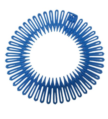 Blue Circular Flexible Hair Combs Headband