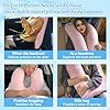 Swemos Travel Pillow, Car Pillow for Kids & Adults - Ergonomic Travel Pillows Sleeping Aid for Neck & Body Support, Car Travel Essentials Pillow on Road Trips-Pink
