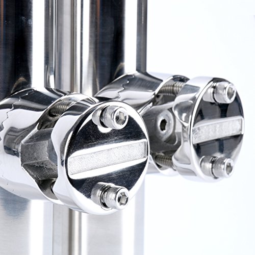 image for Amarine Made 2pcs Stainless Clamp on Fishing Rod Holder for Rails 7/8