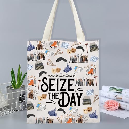Bolso tote musical 'Seize The Day' para fans del teatro musical, regalo para amantes de la música miniatura 5