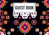  Guest Book: Guest Book Skull Cover , Guest book for Your Birthday Party, Anniversary, Bridal Shower, Visitors - 150 Pages, Size 8.25\
