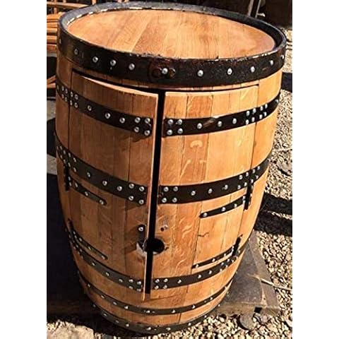Cheeky Chicks Recycled Solid Oak Whisky Barrel Alfie Drinks Cabinet Cover