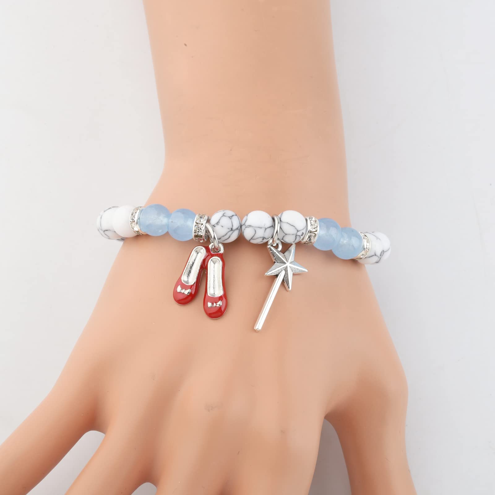 WSNANG Movie Inspired Charm Bracelet Cosplay Jewelry for Her Movie Merchandise Fandom Gift