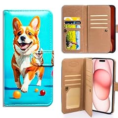 Cute Dog Corgi Playing Ball