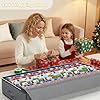 Budding Joy 90L Under Bed Storage Containers, Closet Organizers and Storage Bins, Foldable Underbed Storage Bags for Linen Sheets, Blanket, Clothing, Comforter, Sweaters, Pillows, Wrapping Paper, Grey #2