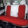 FH Group Car Seat Cushion Rear Set Red Neosupreme Automotive Seat Cushions - Universal Fit, Rear Car Seat Cushion, Car Seat Cushions With Non-slip Silicone Backing for SUV, Sedan, Van