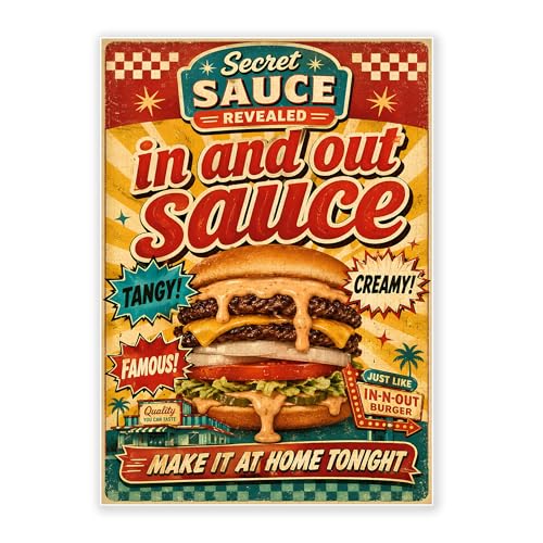 1000-Piece Adult Wood Jigsaw Puzzle, Retro in-N-Out Burger Secret Sauce