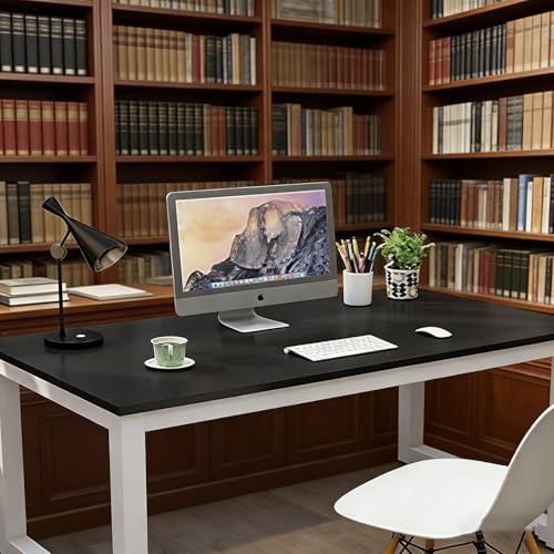 Multifunctional Computer Desk,Large Office Desk Computer Table Study Writing Desk Workstation for Home Office �u���b�N�V�{���t���[�� 140*8