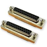 DB25 Female / DB25 Female, Mini Null Modem Adaptor