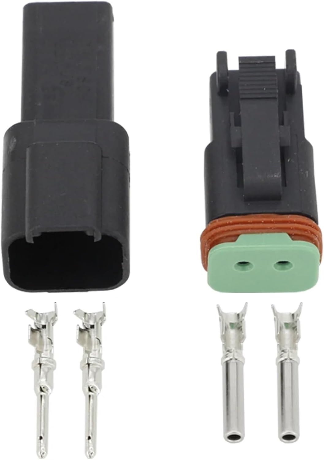 1 Set Black DT connector DT06-2S/DT04-2P 3P 4P 6P 8P waterproof electrical connector for car motor with pins 22-16AWG(DT06-12 DT04-12P)