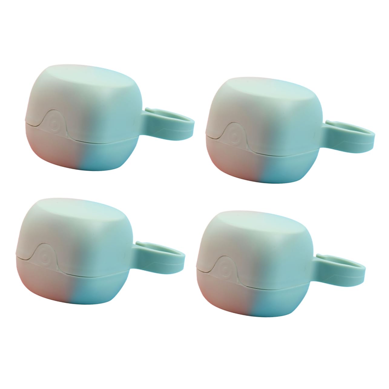 ORFOFE 4pcs Pacifier Cases Box Holder Case Teether Box Portable Easy-Clean for Home and Travel Random Color