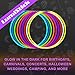 Lumistick 22 Inch Glow Stick Necklaces | Non-Toxic & Kids Safe Light Up Neckwear | Bendable Sticks with Connectors | Glows in The Dark Night Party Favor (Color Assortment, 200 Necklaces)