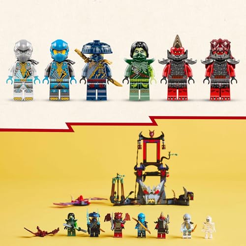 NINJAGO Villaggio della Tempesta Dragoniano - Castello Giocattolo da Costruire con Funzioni Interattive e 6 Minifigure con Armi, Giochi per Bambini da 9 Anni da La Rivolta dei Draghi 71841 - Lego - Immagine 5
