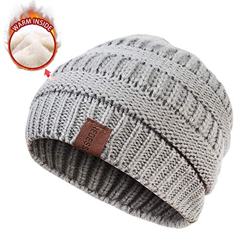 image for REDESS Baby Kids Winter Warm Fleece Lined Hats, Infant Toddler Childre