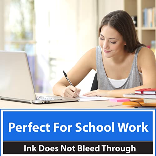 Notebook Paper, Loose Leaf Paper, College Ruled Paper, 10.5” x 8”, Filler Paper, 56 gsm, 150 Sheets Per Pack (36 Pack)