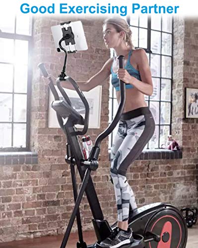Woleyi Gooseneck Tablet Holder For Spin Bike - Phone Ipad Holder Mount Exercise Bike Handlebar Stand For Stationary Bicycle, Treadmill, Stroller, Elliptical For Ipad Pro 12.9, Air, Mini, 4-13" Devices #TOP6