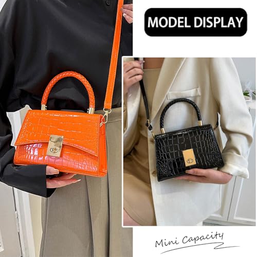 Women Small Crossbody Bags Patent Leather Shoulder Bag Handbags Ladies Cute Purses Mini Top Handle Clutches2