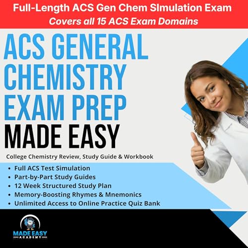 Couverture de ACS General Chemistry Exam Prep Made Easy
