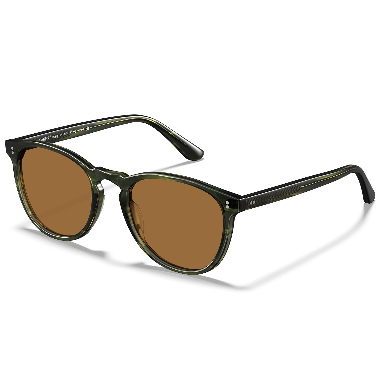 CARFIA Schicke Polarisierte Sonnenbrille für Herren Damen UV Schutz