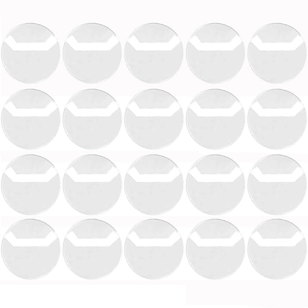 YJRUNFU 缶バッジカバー 55mm対応 高い透明性 丸型 缶バッジ 収納 保護 保管 保護カバー 透明 コレクション ディスプレイ (20枚セット)