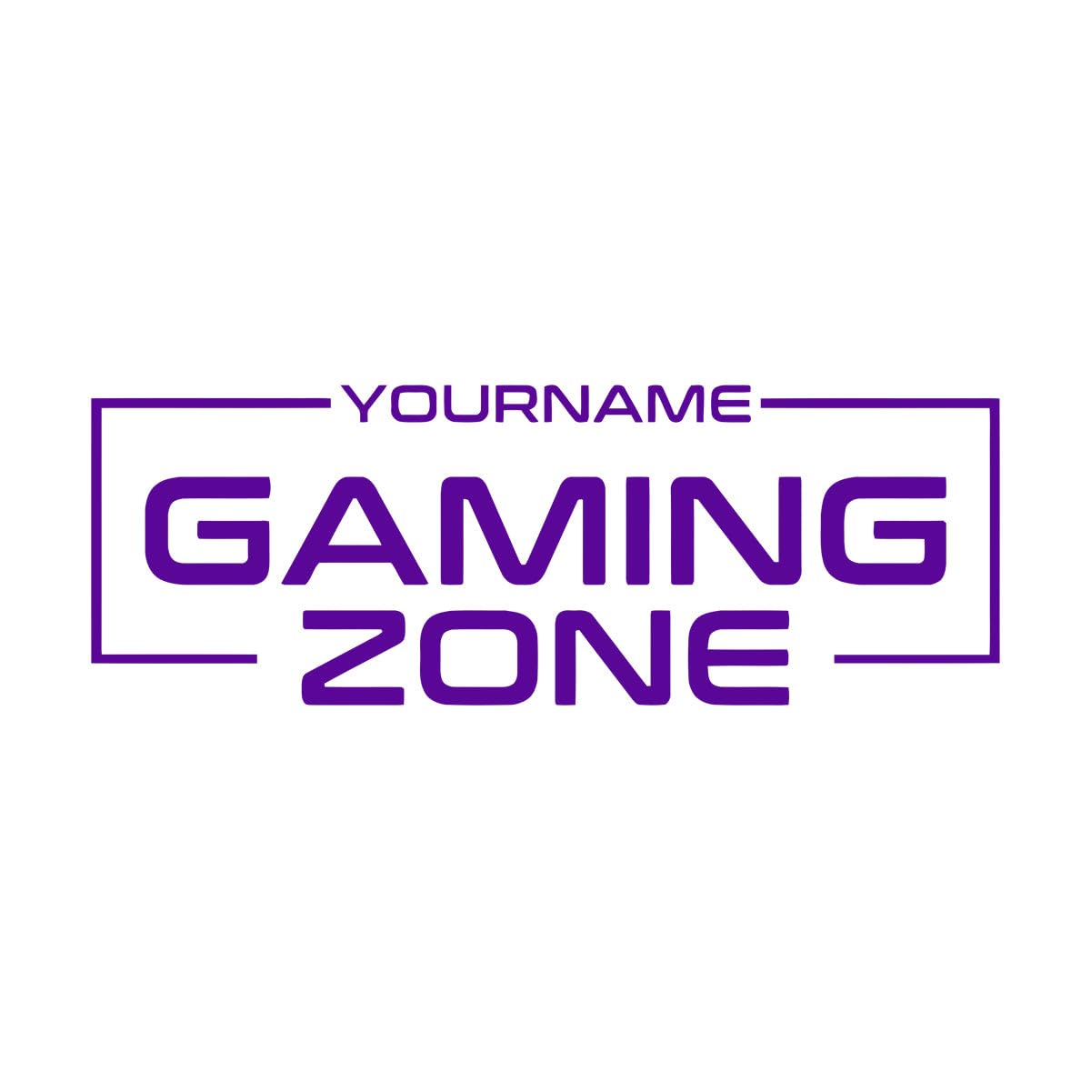 Custom Gaming Zone, Personalised Gaming Decal, Eat Sleep Vinyl Sticker, Gamer Lover Gift for Boy Bedroom Extra Large - 50x142cm — image 1