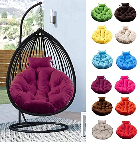 WULFY Hängendes Eierstuhlkissen,Verdicktes,Rutschfestes Hängekorb-Sitzkissen Mit Verstellbarem Kissen,Schaukelstuhl-Kissensitz Für Gartenbüros Im Innen- Und Außenbereich,120 cm – Bild 3