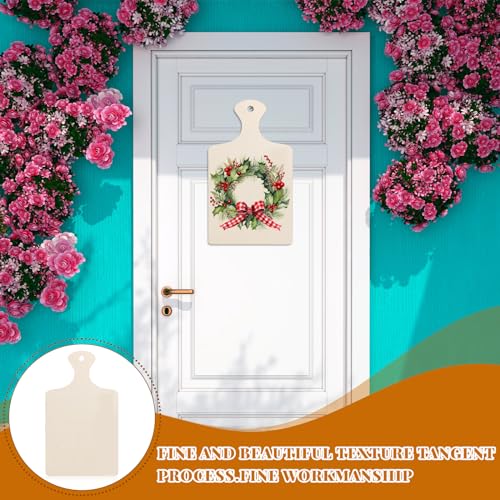 Tablas de Cortar de Madera sin Terminar con Mango para Manualidades, Set de 60 Piezas, Bandejas para Servir Pequeñas, Tableros para Picar Mini, Ideal para Decoración de Cocina y DIY miniatura 4