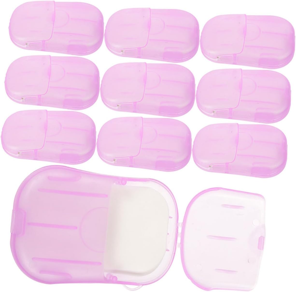 VICASKY Travel Soap Outdoor Soap for Camping Handwash Toiletries Hand Soap Slice Soap Flakes Violet