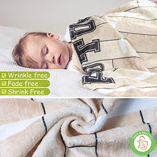 Sukoon Monthly Milestone Blanket For Baby Boy/Girl | Basketball Theme | Includes Frame And Bib | Large | 47"X40" | Personalized Baby Month Blanket For Newborn Baby Shower #TOP5