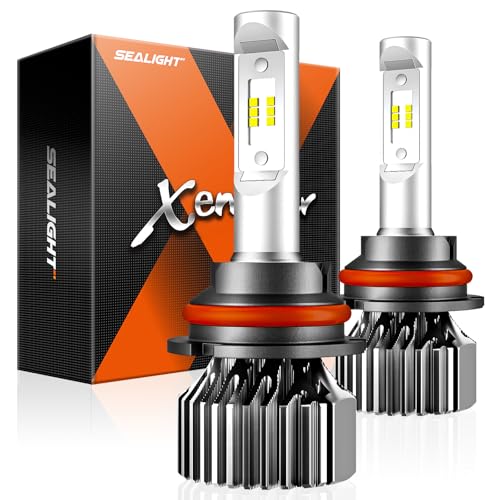 SEALIGHT Fog Light Powersport, 40,000LM 7 times Brightness 9007 Bulbs or fog, 9007 Light Easy Plug-N-Play Fog Bulbs, Pack of 2