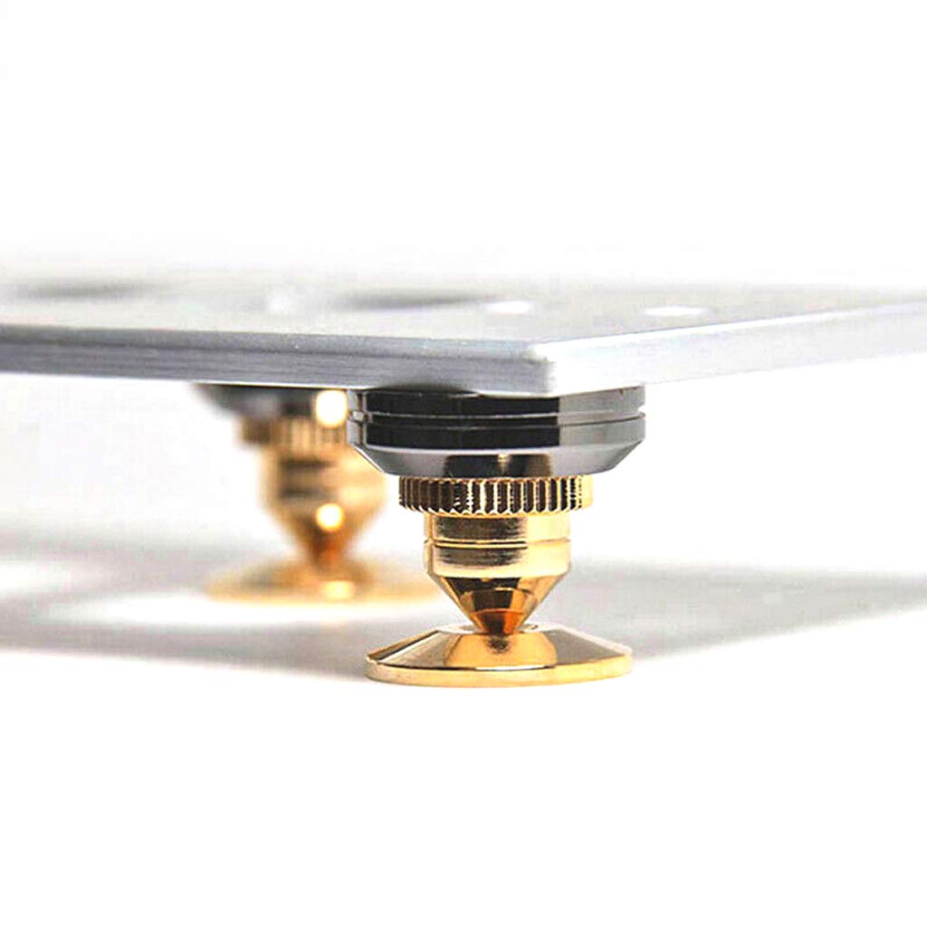 8 Stück Lautsprecher Spikes, Shock Absorber, Anti-Vibrations Lautsprecherständer für CD-Audio, Subwoofer, Plattenspieler