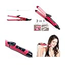 WEELZONE 2 in 1 Hair Straightener and Curler | hair straightening machine, Beauty Set of Professional Hair Straightener and Hair Curler with Ceramic Plate For Women gallery image
