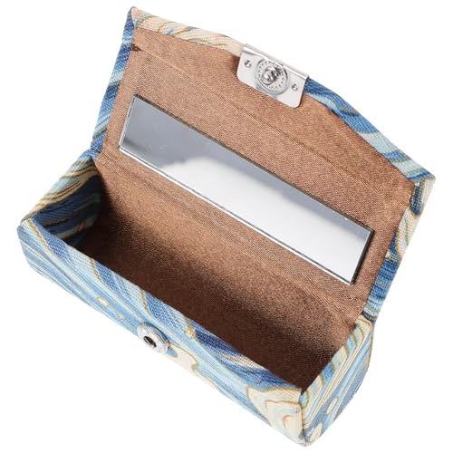 VALICLUD Porta Rossetto Da Borsa Vintage Specchio, Astuccio Organizer Portarossetti Leggero Per Trucco, Custodia Cosmetici Da Viaggio Per Casa, Ufficio e Feste