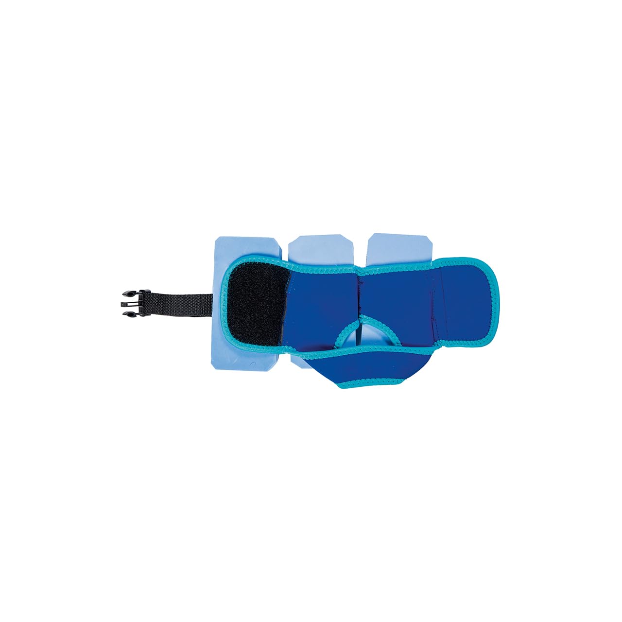 Fashy Beinschwimmer, Aqua-Fitness-Schwimmhilfen, Blaues Marmormuster, Verstellbare Fußmanschetten für Wasserfitness