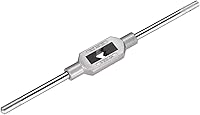 Vista 6 de uxcell Mango de llave de grifo ajustable, para grifos métricos M1-M8 W1/16-1/4, soporte de rosca, herramienta de roscado manual para reparación