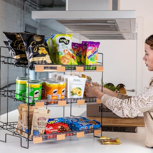 ODOXIA Regal für Süßigkeiten | Snack-Regal | Snackregal Für Die Theke | Organizer Für Süßigkeiten | Display & Chips Für Läden | Ständer Für Zuhause, Geschäfte, Büro Und Mehr