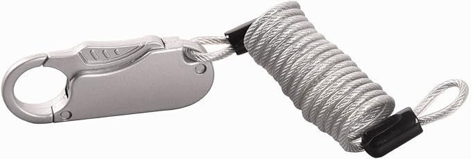 Candado de cable con combinación para casco Doppy color plata miniatura 5