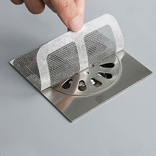 20PCS One - time Bathroom Drain Hair Filter Cover, Shower Floor Drain Hair Catcher, one - time Bathtub Anti - Block Sticker, Bathroom Accessory, 20pcs
