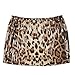 SportsWell Women Cheetah Print Skirt Leopard Mini Skirts Sparkly Pencil Bodycon A-Line Leopard S