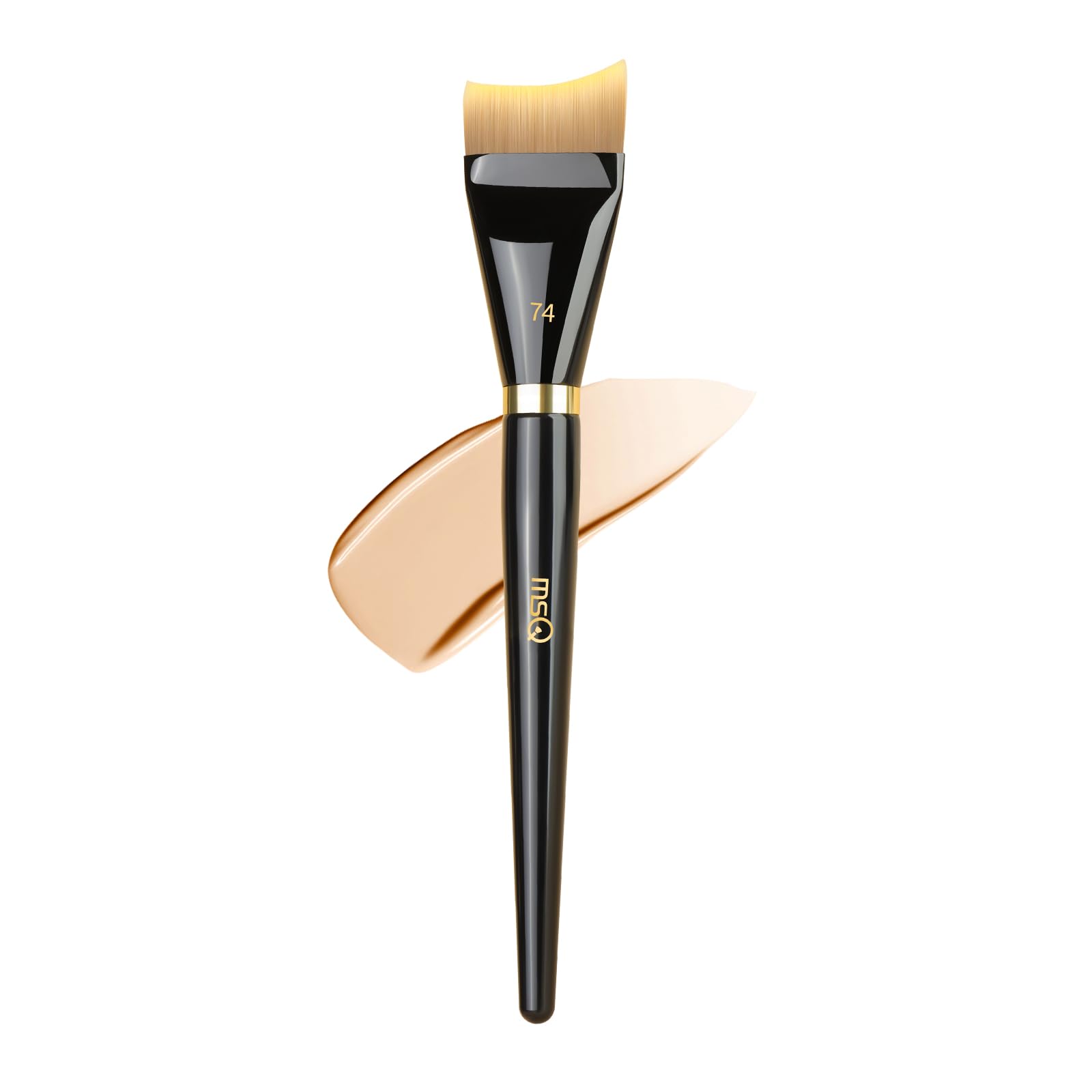 MSQ 1 pinceau de maquillage ultra fin pour fond de teint, masque, plat, coudé