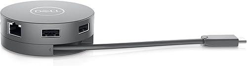 Miniatura 6 de Dell DA310 Alámbrico USB 3.2 Gen 2 (3.1 Gen 2) Type-C Plata