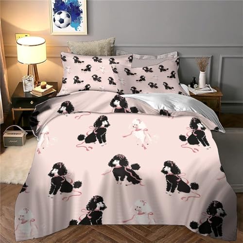 Housse de couette microfibre hypoallergénique parure de lit 3D confortable - 6