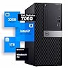 Dell Optiplex 7060 Tower – Computadora de sobremesa | Intel i7-8700 (3.4) | 32 GB DDR4 RAM | Estado sólido SSD de 1 TB | Windows 11 Professional | PC para el hogar u oficina (renovado)